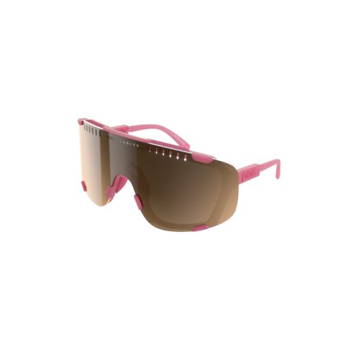 POC Lunette de Soleil - DEVOUR - Actinium Pink - Translucent Brown/Silver Mirror Cat.2 