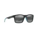 Maui jim The Flats Black/Teal Stripes - Neutral Grey Polarized Lenses