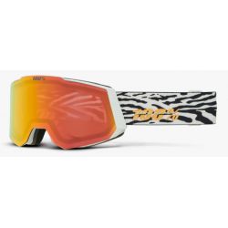 100% SNOWCRAFT Kano Snow 2 écrans HIPER Dark Smoke w/ Orange ML Mirror & HIPER Pink w/ Turquoise ML Mirror - 100Percent Goggle