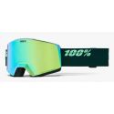 100% NORG Chameleon Snow 2 écrans HIPER Grey-Blue w/ Green ML Mirror & HIPER Smoke w/ Blue Flash ML Mirror - 100Percent Goggles