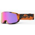 100% SNOWCRAFT XL Bleach 2 écrans HIPER Dark Smoke w/ Purple ML Mirror & HIPER deep Red S2 - 100Percent Goggles