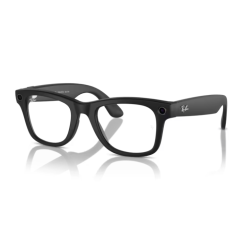 Ray-Ban Meta Wayfarer Shiny Black Clear