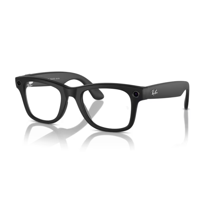 Ray-Ban Meta Wayfarer Shiny Black Clear