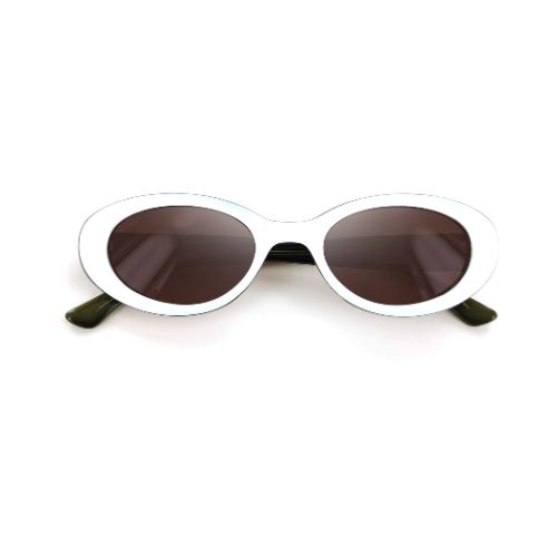 Moken Ronda White Kaki - Grey Lenses Polarized Cat.3