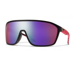 Smith Boomtown Matte Black Marble Chromapop Violet Mirror Polarized