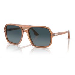 Persol 0P03328S Transparent Brown - Light Blue Gradient Dark Blue Polarized Cat.3