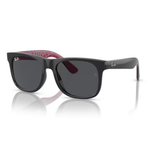 Ray Ban Junior RJ9069S Black Blue Mirror RJ9069S 7028 55 Lunettes de soleil IceOptic