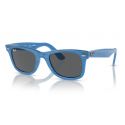Ray-Ban Original Wayfarer Grey on Transparent - Blue Lenses 
