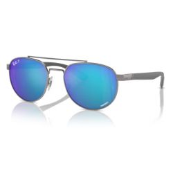 Ray-Ban RB3736CH Gunmetal - Blue Mirror Polar Cat.3