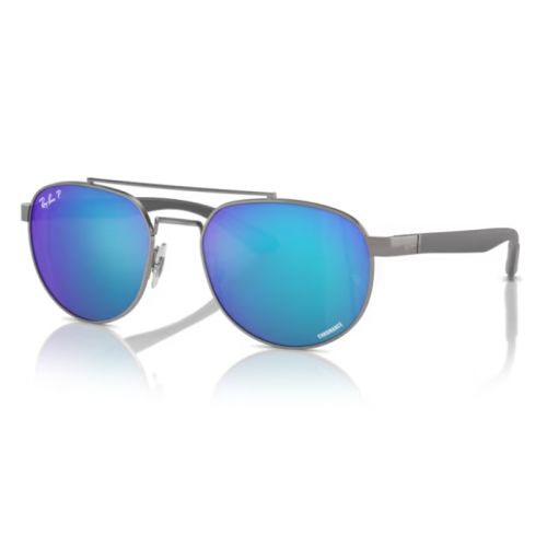 Ray Ban RB3736CH Gunmetal Blue Mirror Polar Cat.3