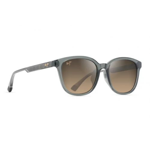 Maui Jim Kuikahi Asian Fit Shiny Translucide Dark Grey Bronze HCL Lenses