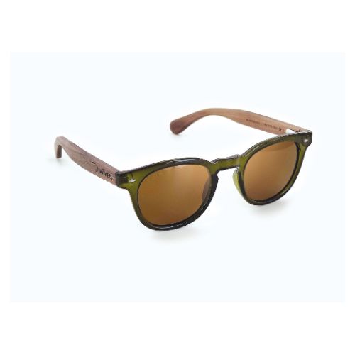 Moken Natura Woody Black Wood Grey Polarized MKNC19 BLK WD GRY Lunettes de soleil IceOptic