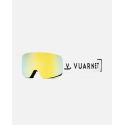 Vuarnet Masque de Ski Magnétique Mont-Blanc VU40026U - White & Black - Gold Flashed Cat.3 & Yellow Cat.1