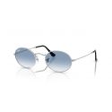 Ray-Ban RB3547 003/3F Oval Silver - Clear Gradient Blue