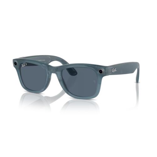 Ray-Ban Wayfarer RW4006 Polar DustyBlue RW4006 Ray-Ban Meta Wayfarer Jeans - Unisex Sunglasses, Dusty Blue Lens