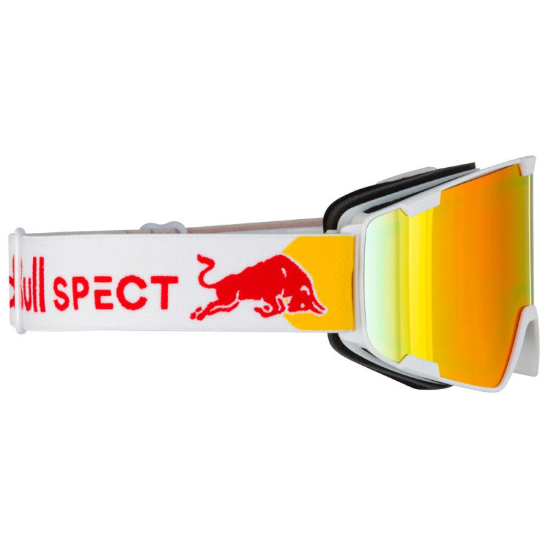 Red Bull Masque de Ski PARK White/Brown with Red Mirror