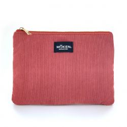 Corduroy Pouch Light Blue