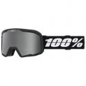 100% Masque VALNOR Black - Mirror Silver Lens