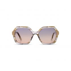 Komono The Iggy White Cream Smoke - Grey Polarized lenses