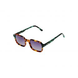 Komono The Romeo Teal Tortoise - Grey Gradient Polarized Lenses