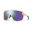 Smith Bobcat Green Yellow Fluo Chromapop Pink Mirror + Clear Lens