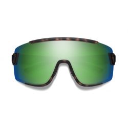 Smith Wildcat Matte Brown Havana Chromapop Green Gold Mirror + Clear Lens