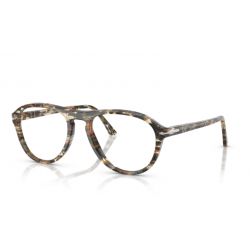 Persol P03371V Lynn Amber Brown Pirate Black Lenses