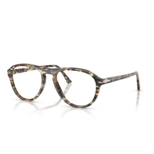 Persol P03371V Lynn Amber Brown Pirate Black Lenses