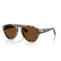 Persol 3370S Amber Brown/Pirate Black Brown Polar Lenses