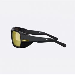 Bliz Peak Matte Black - Brown Gold Mirror Polarized