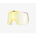 100% Ecran SNOWCRAFT/SNOWCRAFT XL - Hiper Dual Pane Mirror Yellow Lens - cat.2