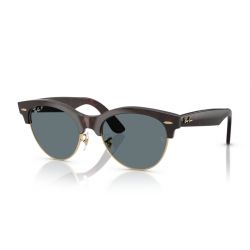 Ray-Ban Clubmaster Way Red Havana on Gold - Dark Blue Polarized Lenses Cat.3