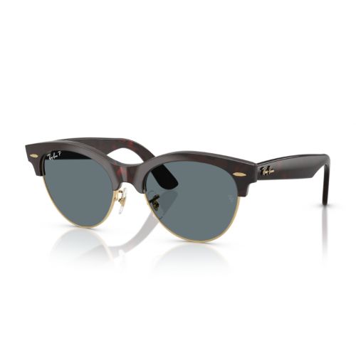 Ray-Ban Clubmaster Way Red Havana on Gold - Dark Blue Polarized Lenses Cat.3