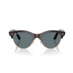 Ray-Ban Clubmaster Way Red Havana on Gold - Dark Blue Polarized Lenses Cat.3