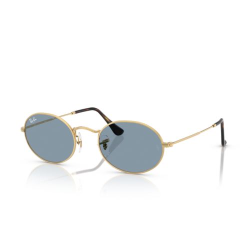 Ray-Ban Oval RB3547 Arista - Blue Lenses