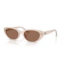 Ray-Ban RB4457D Opal Beige - Dark Brown Lenses