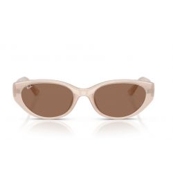 Ray-Ban RB4457D Opal Beige - Dark Brown Lenses