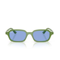 Ray-Ban RB4455 Zuri Cloudy Jungle Green - Blue Lenses