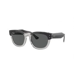 Ray-Ban Mega Hawkeye RB0298S Dark Gray On Transparent Gray - Dark Grey