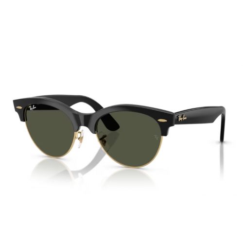 Ray-Ban Clubmaster Way Black on Gold - Green Lenses Cat.3