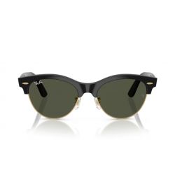 Ray-Ban Clubmaster Way Black on Gold - Green Lenses Cat.3