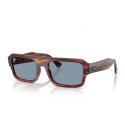 Ray-Ban RB4454 Lukas Striped Havana - Blue Lenses