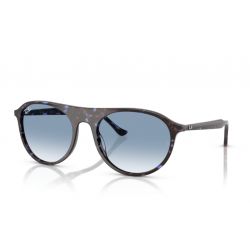 Ray-Ban RB2215 Havana Blue Turtle - Clear Gradient Blue