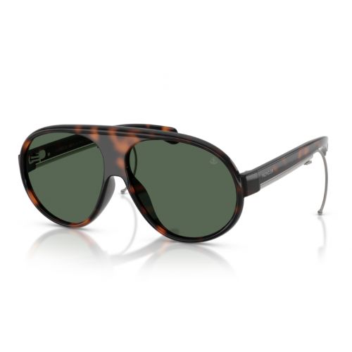 Moncler Vantaj ME8007U Shiny Havana - Dark Green Solid