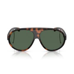 Moncler Vantaj ME8007U Shiny Havana - Dark Green Solid