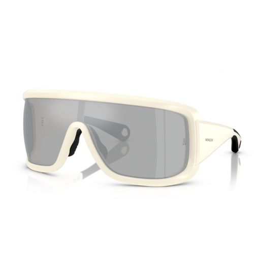 Moncler Snowseeker ME8003 Matte Butter - Clear Mirror Silver