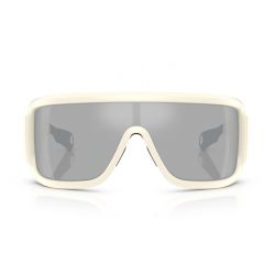 Moncler Snowseeker ME8003 Matte Butter - Clear Mirror Silver