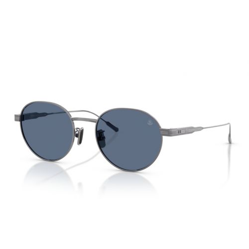 Moncler Subtila ME4006TD Shiny Gun Metal - Solid Dark Blue
