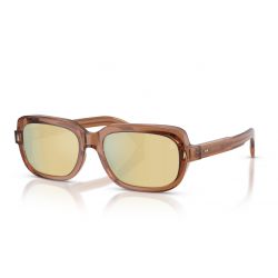 Moncler Suntrap ME6008 Transparent Shiny Cognac - Brown Mirror Bronze
