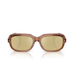 Moncler Suntrap ME6008 Transparent Shiny Cognac - Brown Mirror Bronze